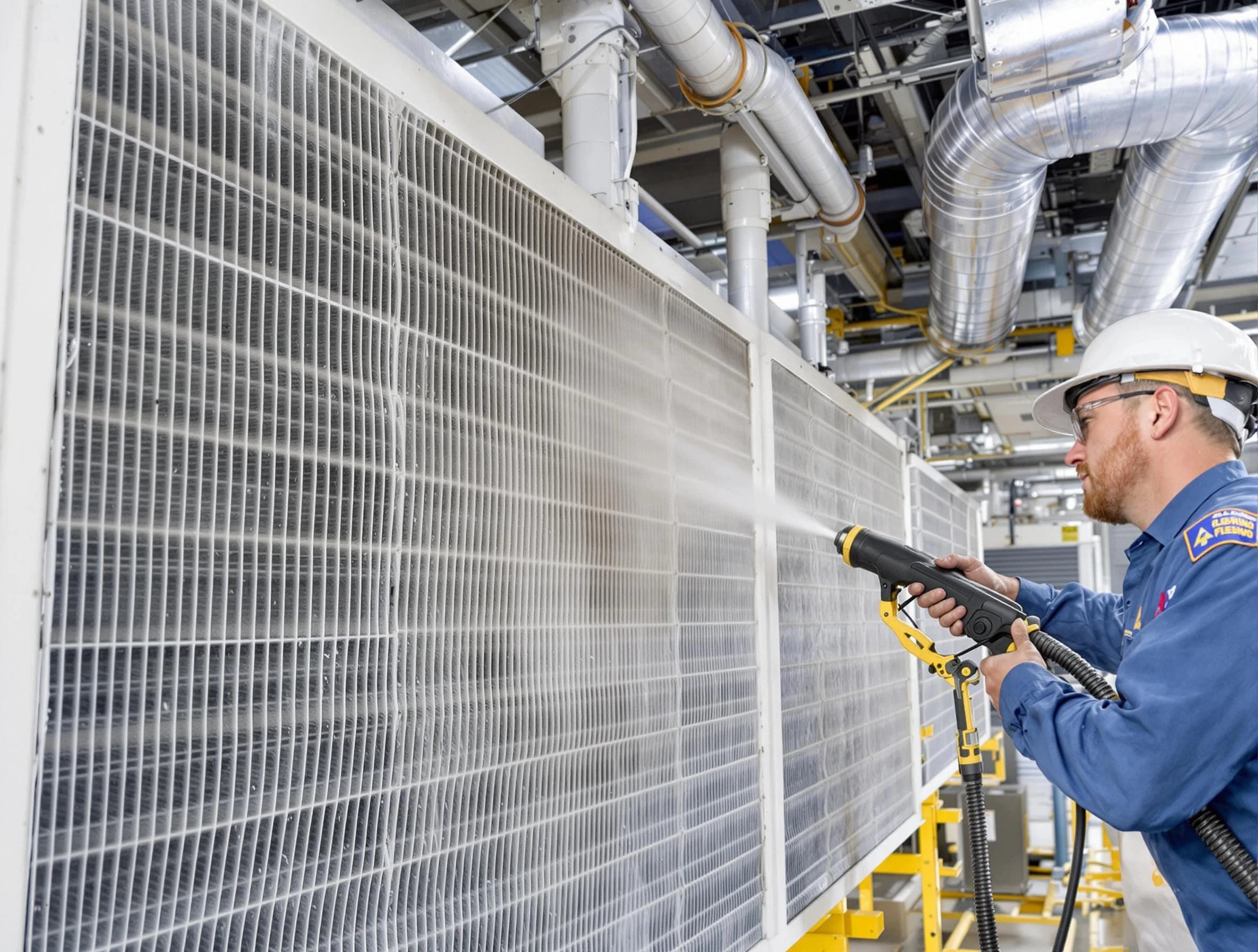 Professional commercial coil cleaning by Dove Valley Air Duct Cleaning in Dove Valley