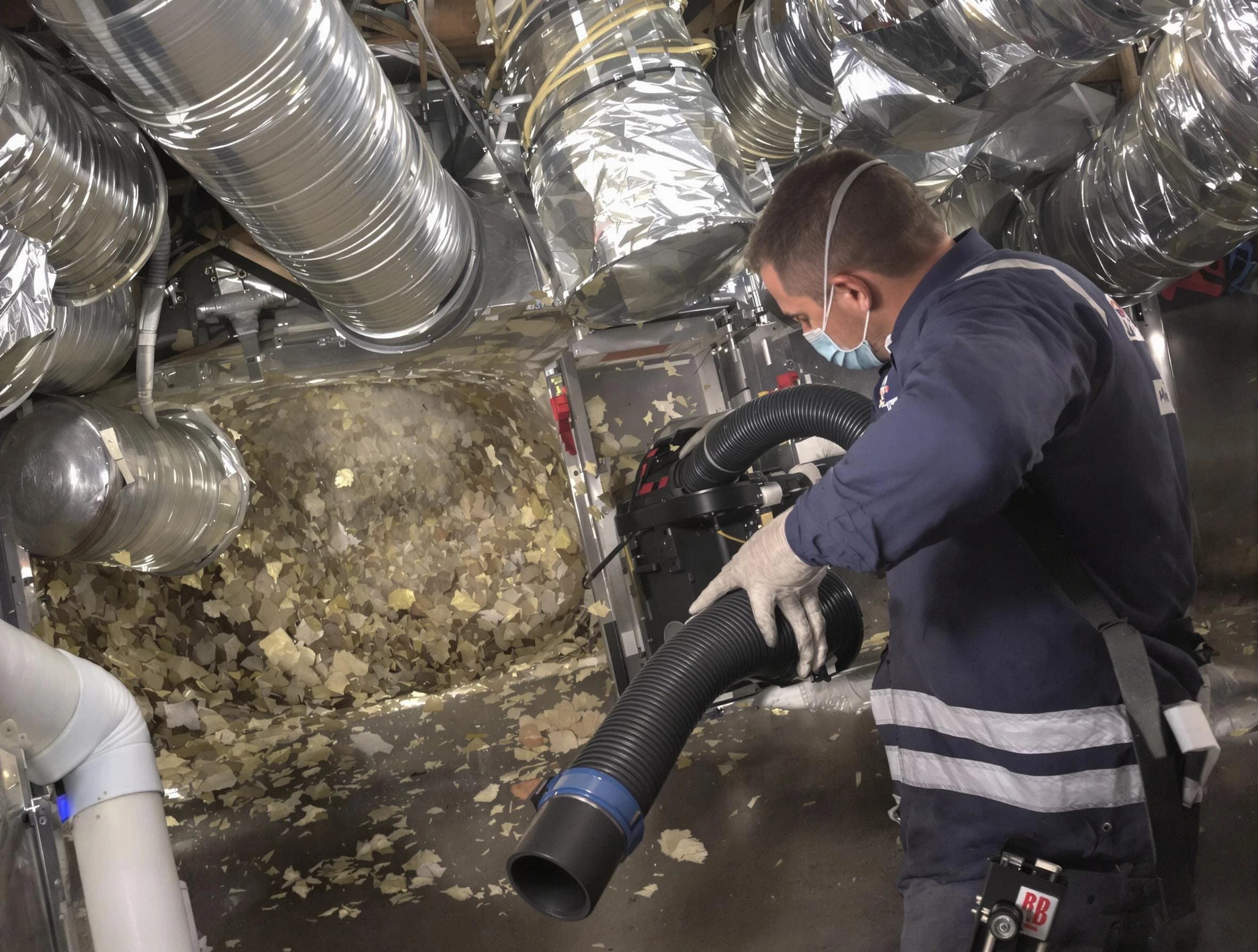 Dove Valley Air Duct Cleaning specialist operating negative pressure cleaning equipment for thorough duct maintenance in Dove Valley