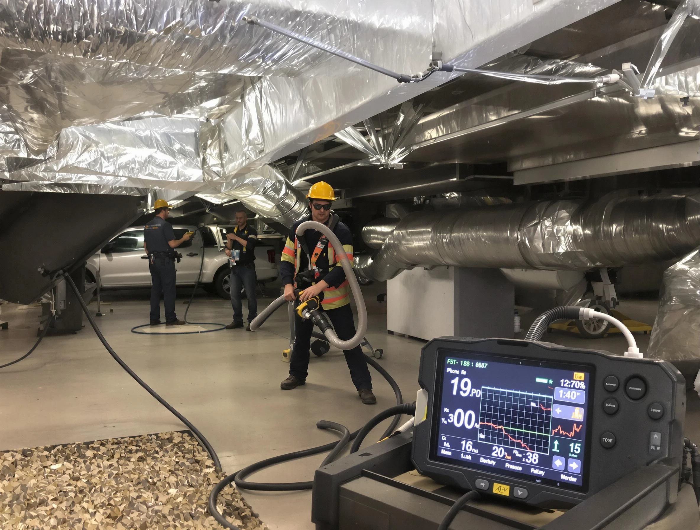 Professional negative pressure duct cleaning by Dove Valley Air Duct Cleaning in Dove Valley